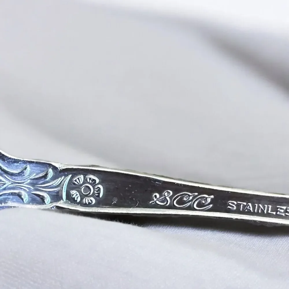 Vintage 1970s 4 Towle Stainless TWS211 Pierced Dinner Forks SCC Japan Supreme B
